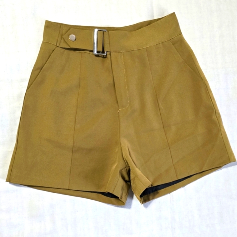 Elegant High Waist Women's Shorts